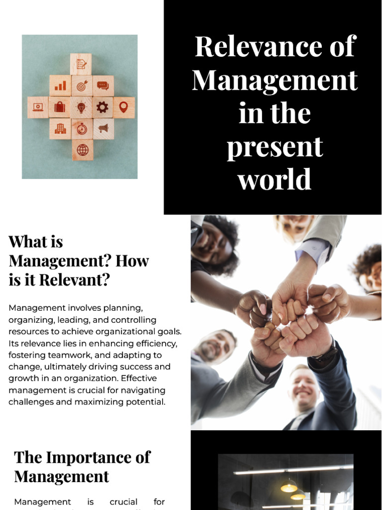 Importance of Modern Management | PDF | Innovation | Leadership