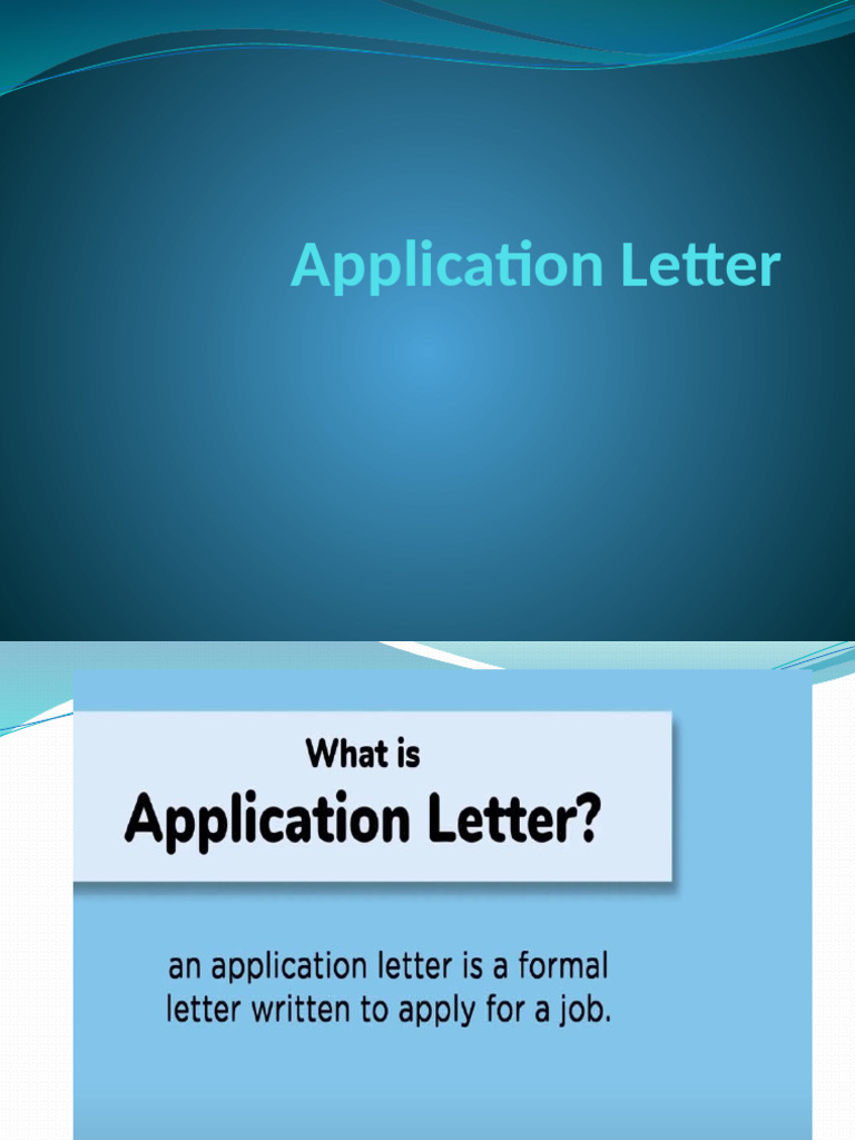 Application Letter | PDF