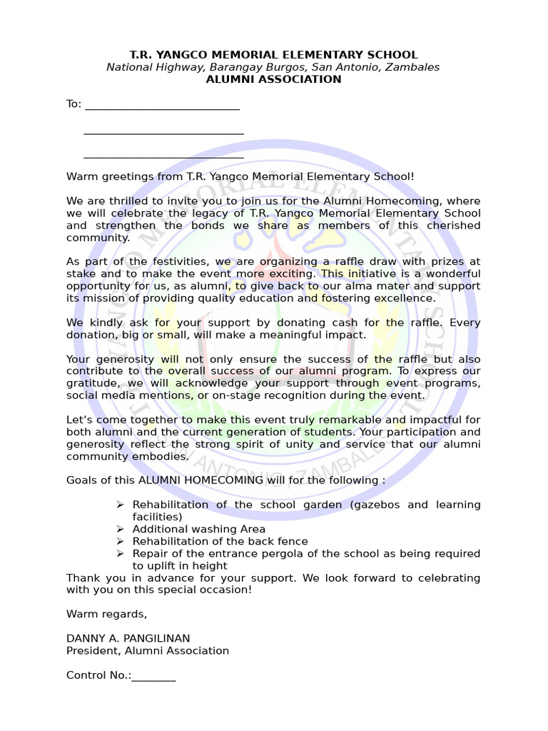 Solicitation Letter | PDF