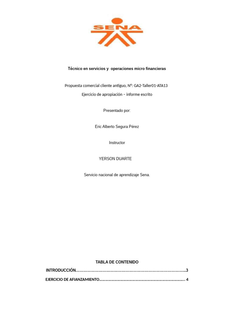 GA2 ATA13ericsp24 | PDF | Business | Microcrédito