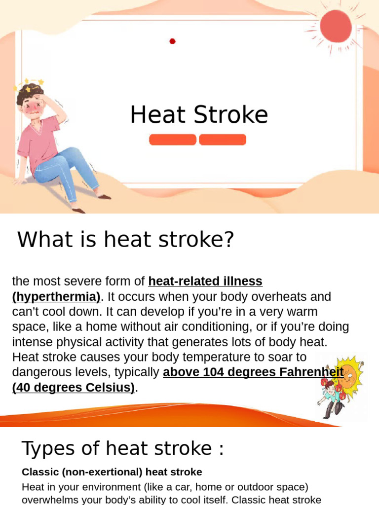 Heat Stroke Prevention Strategies | PDF | Hyperthermia | Stroke