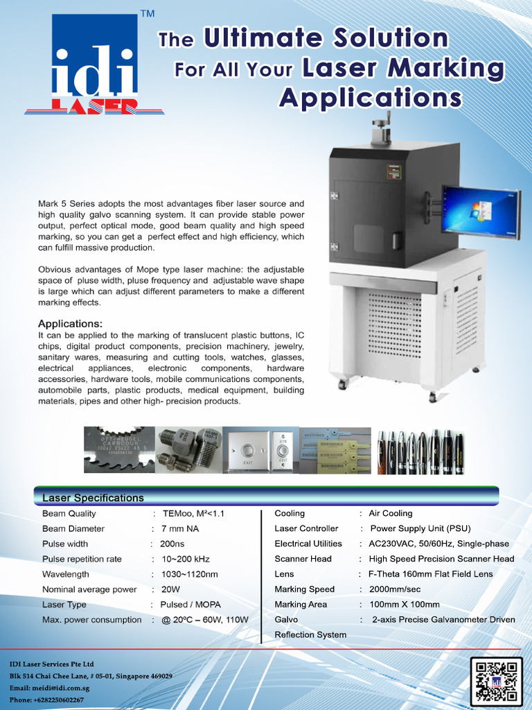 IDI Laser Services Specifications | PDF