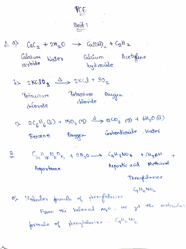 Pce Unit 1 | PDF