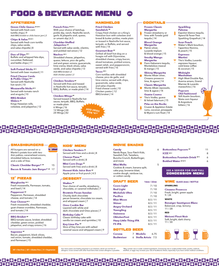 EVO Edmond Tier2Menu Fall2024 PRINT 14x8 | PDF | Hamburgers | French Fries