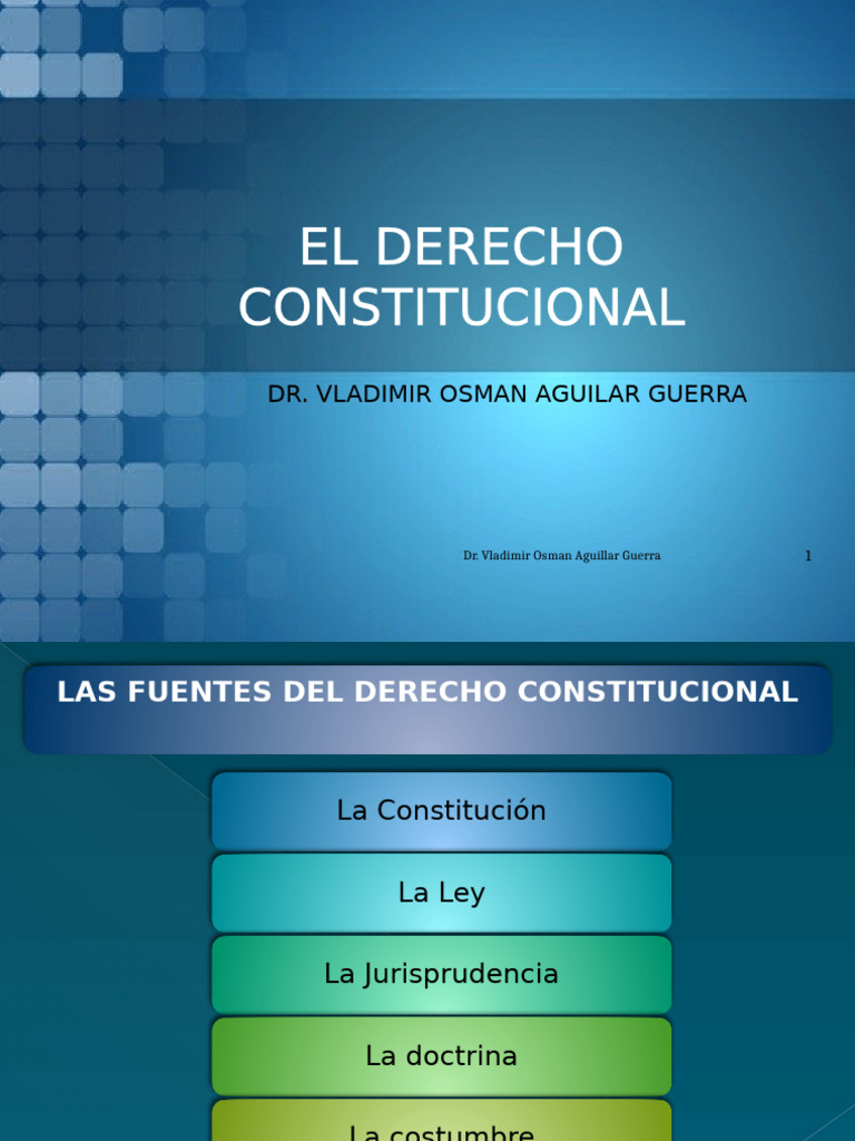 Fuentes y Tipos de Derecho Constitucional | PDF | Constitución | Ley ...