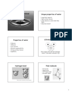 Physical and Chemical Properties: Unique Properties of Water