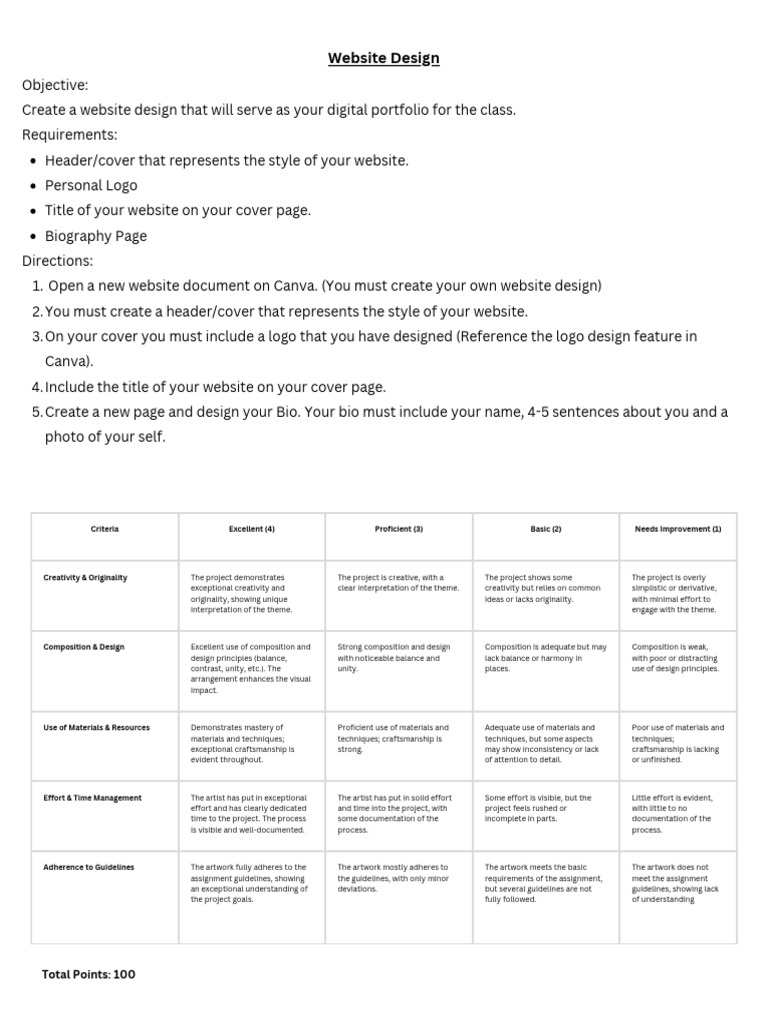Create Your Digital Portfolio Design | PDF | Web Design