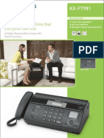 KX-FT981: Finally, A Fax Machine That Everyone Can Use