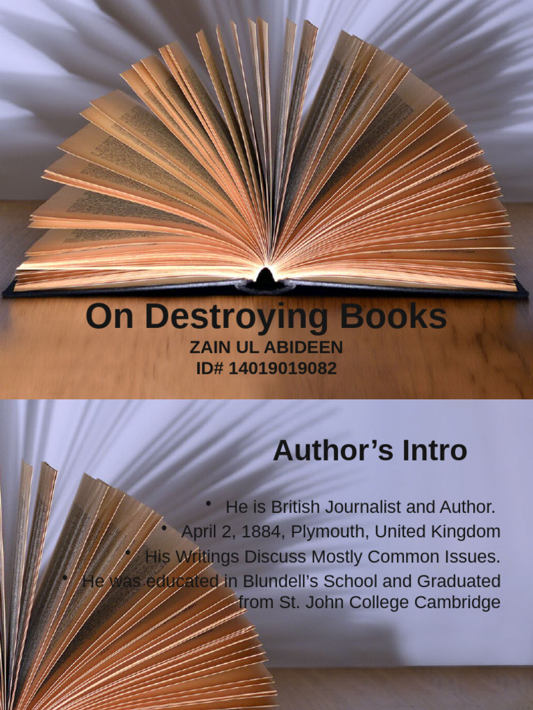 Destroying Books | PDF
