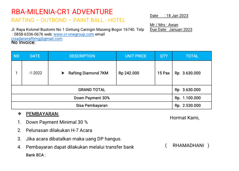 Invoice - MR Awan | PDF