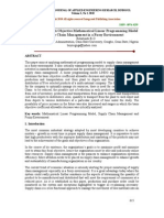 Application of Multi Objective Mathematical Linear Programming Model For Supply Chain Management in A Fussy Environment