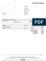 INVOICE # EN000022: Delivery Invoicing