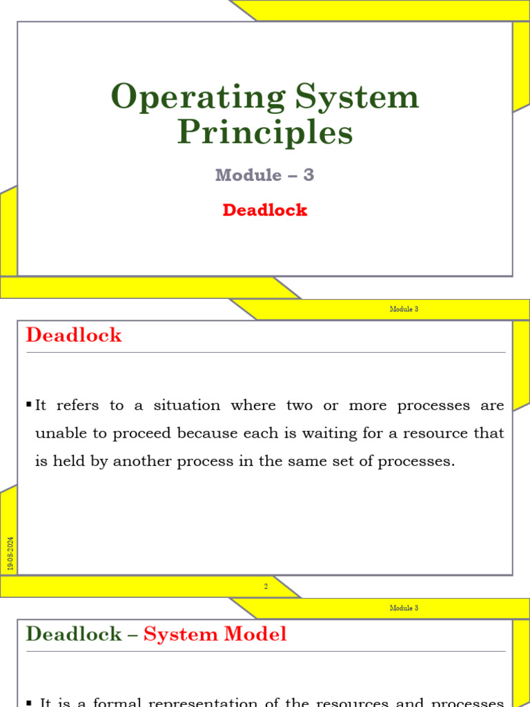 Understanding Deadlock in Operating Systems | PDF | Process (Computing ...