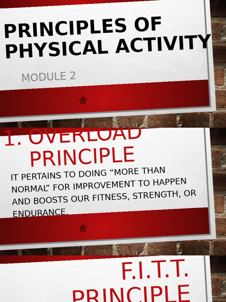Principles of Physical Activity Explained | PDF
