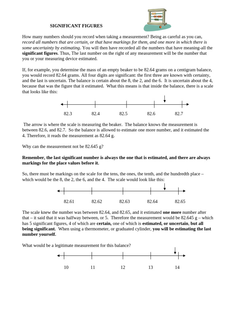 Understanding Significant Figures in Measurements | PDF | Significant ...