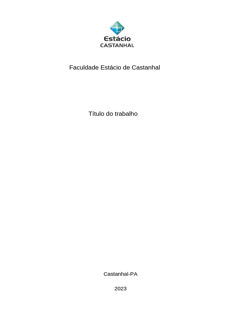 Modelo de Capa e Contra Capa | PDF