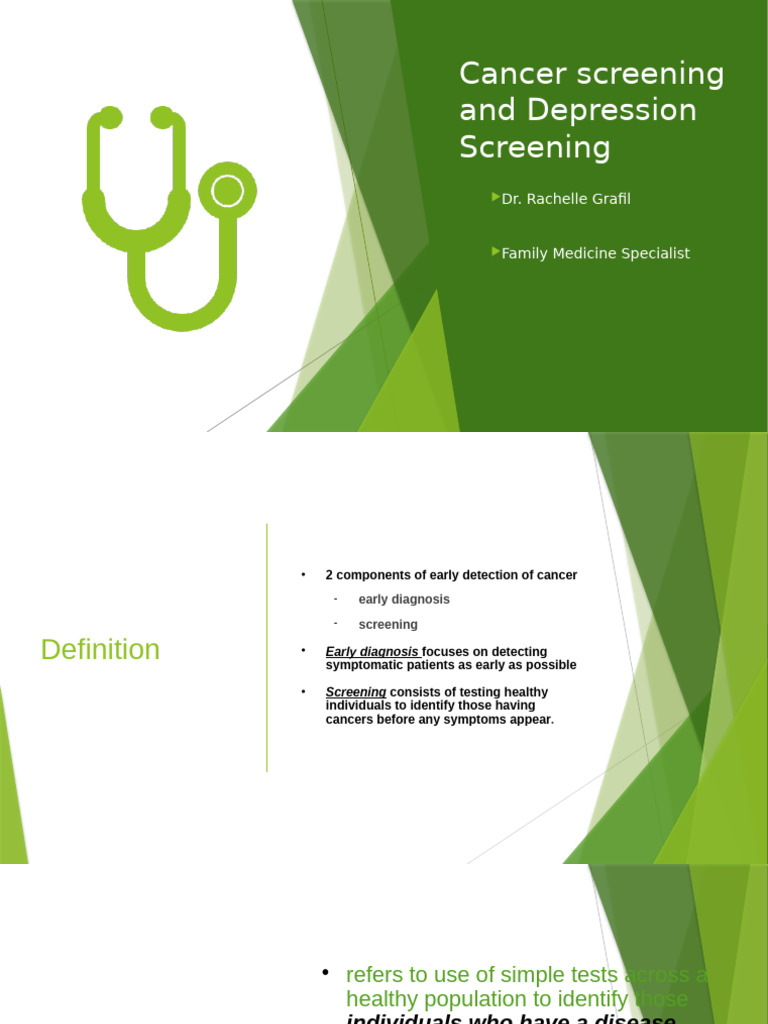 Cancer Screening Guidelines and Practices | PDF | Cervical Cancer ...