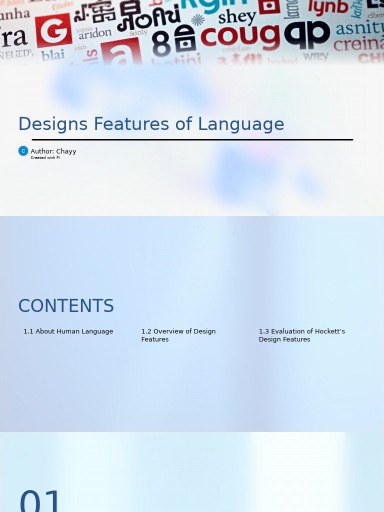 Human Language Design Features Explained | PDF | Sign Language ...