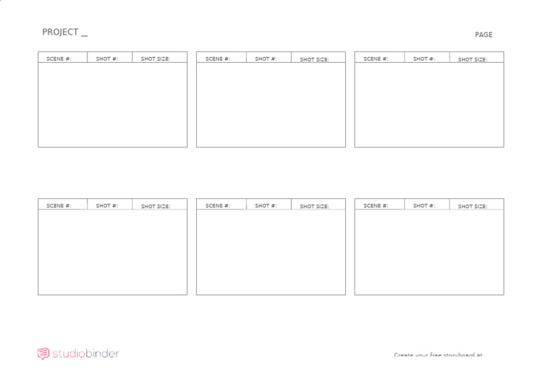 6-Box Storyboard Template | PDF