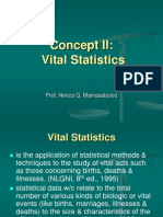 Concept II-Vital Statistics