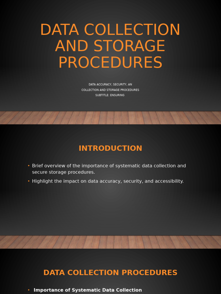Data Collection and Storage Best Practices | PDF