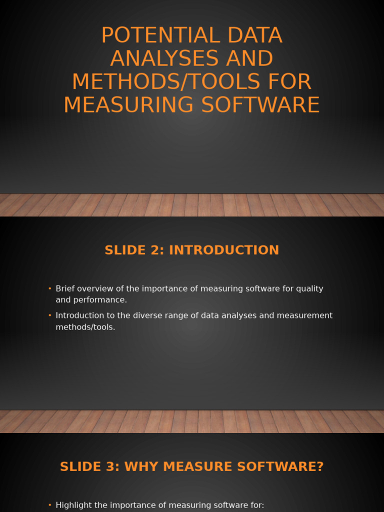 Software Measurement Methods & Tools | PDF | Data Analysis | Analysis
