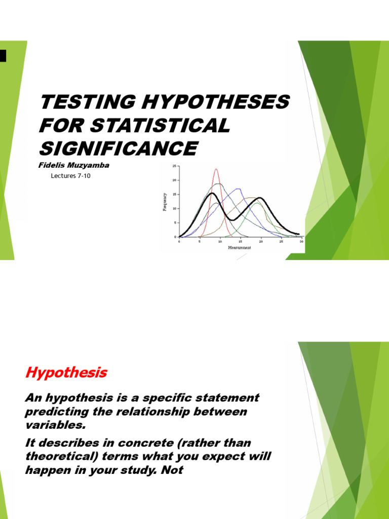 Statistical Hypothesis Testing Guide | PDF