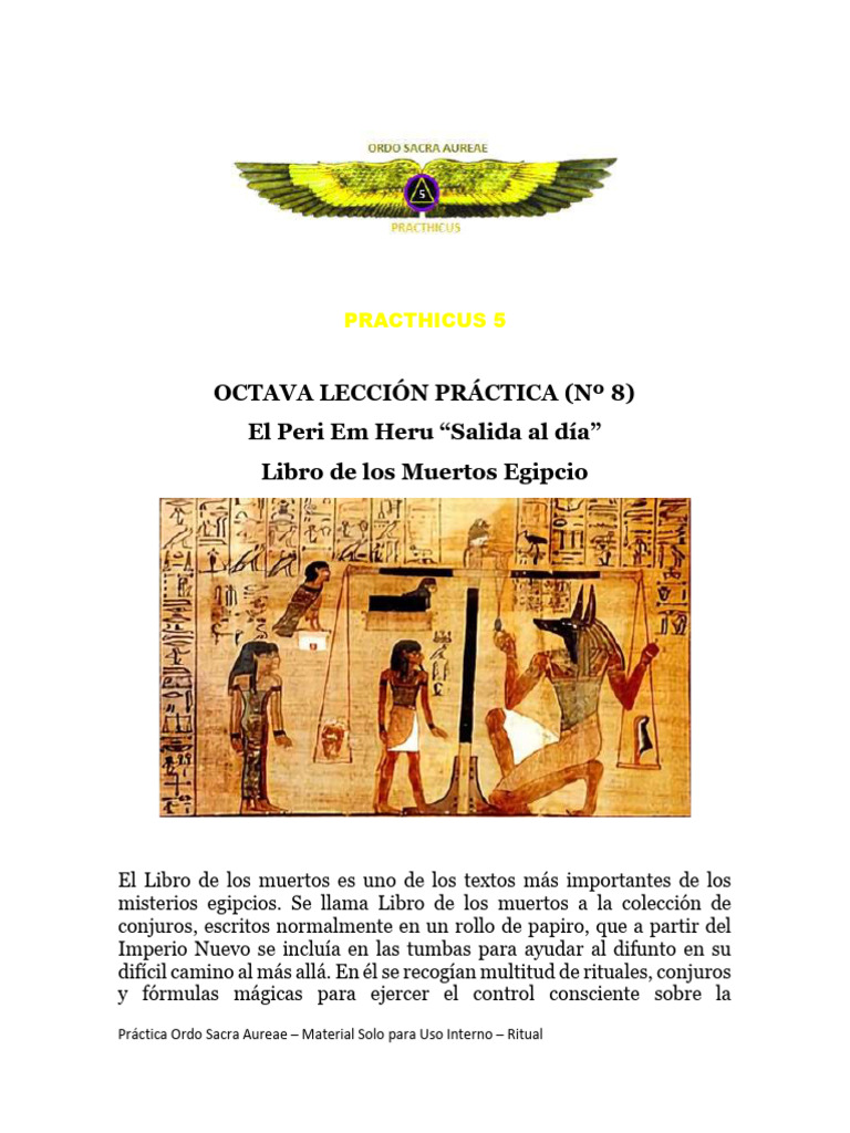 8va Leccion - El Peri em Heru Salida Al Dia | PDF | Osiris | Religión ...