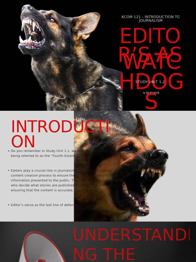 Study+Unit+1 2+Editors+as+Watchdogs | PDF | Journalism | Social Psychology
