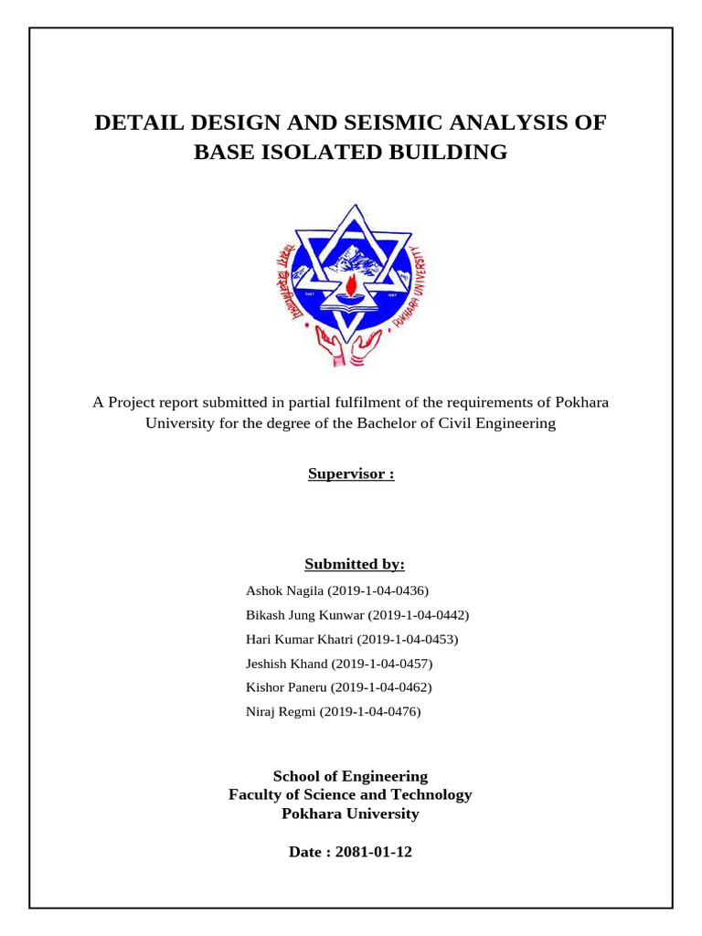 Base Isolated Building Seismic Analysis | PDF | Structural Engineering ...