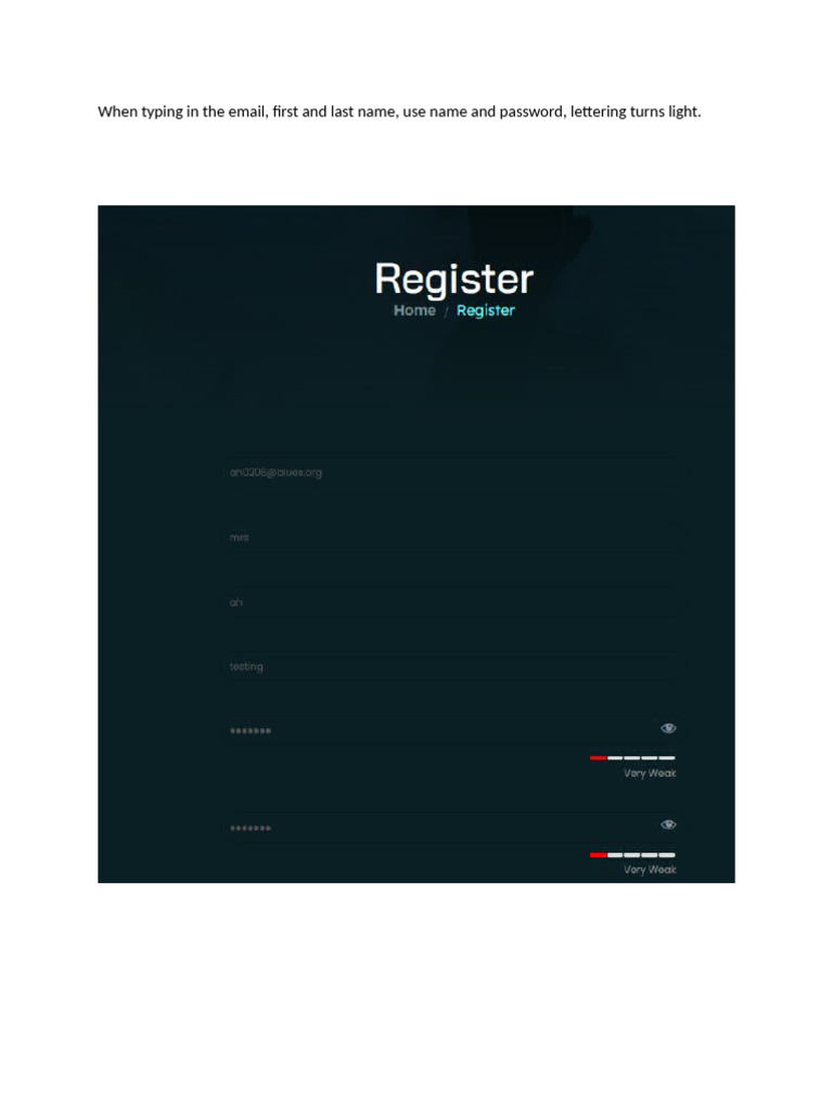Register Page Lettering | PDF