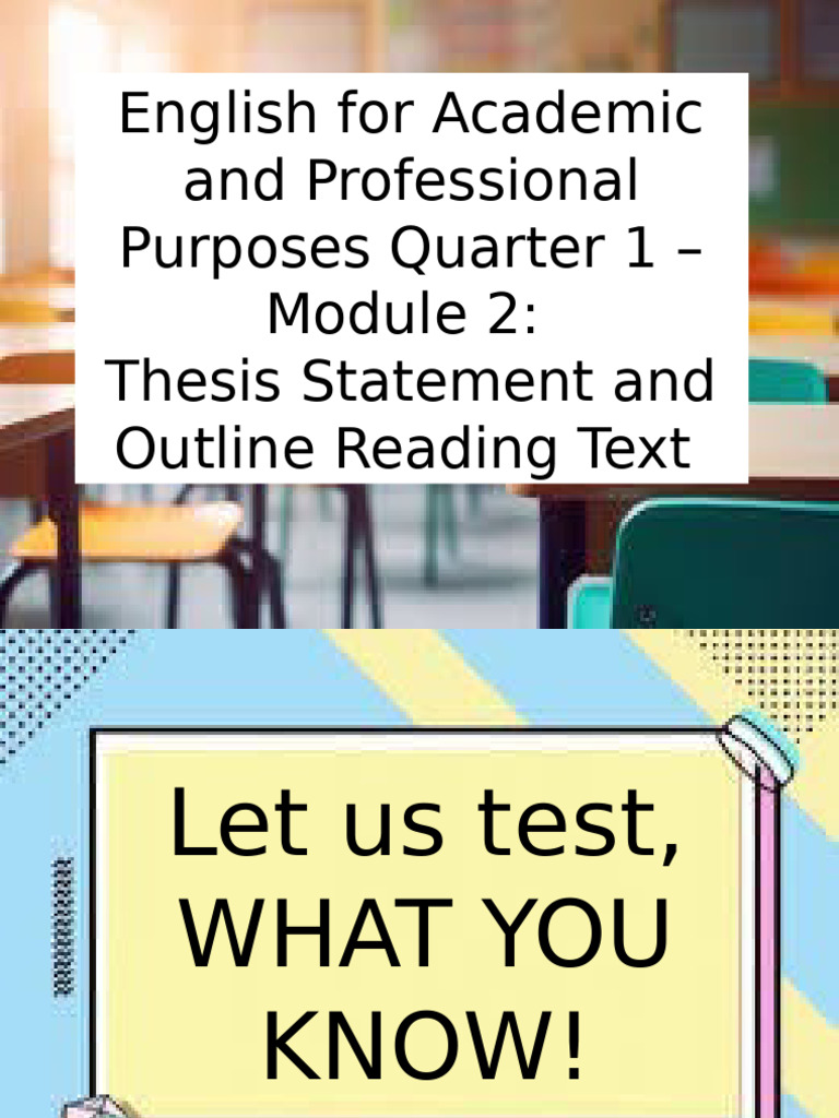 Thesis Statements and Outlines Guide | PDF | Thesis