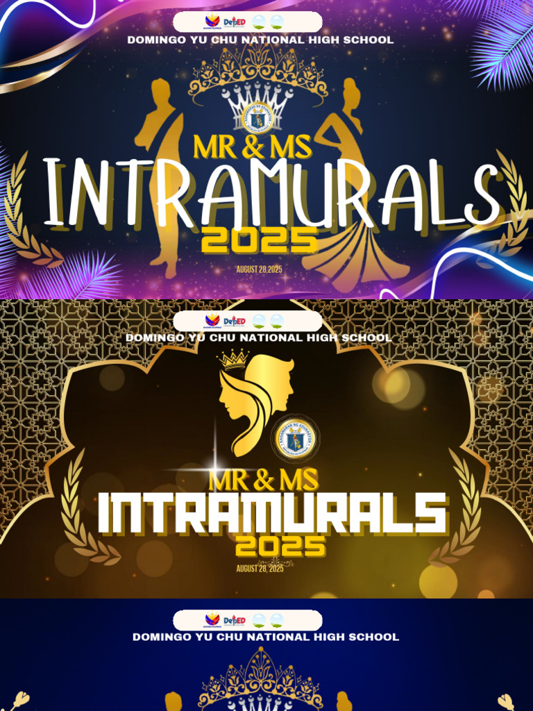 MR & Ms Intramurals Tarp PDF | PDF