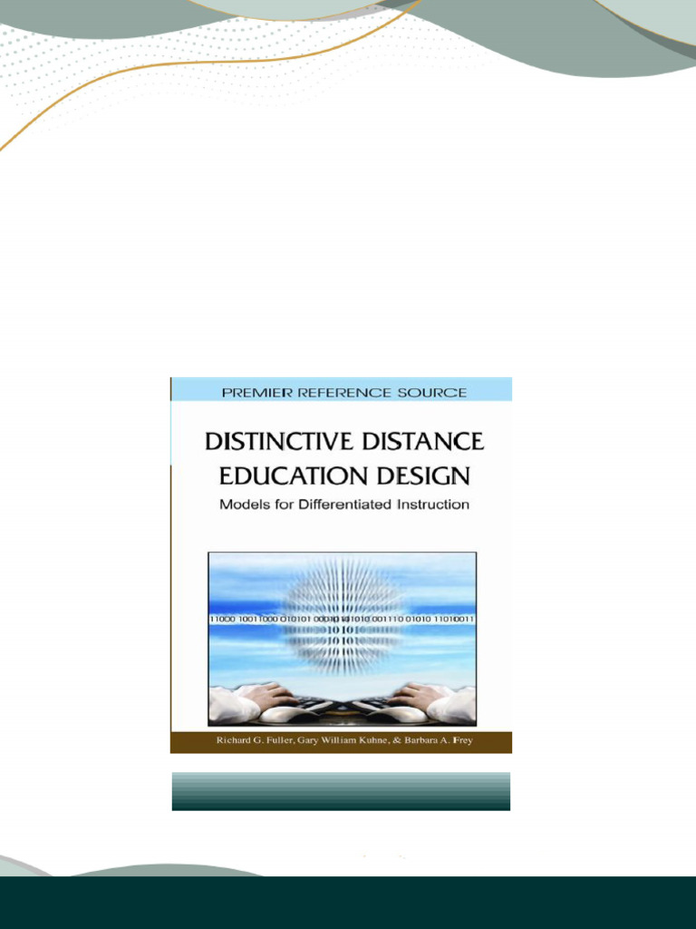 Distinctive Distance Education Design Models for Differentiated ...