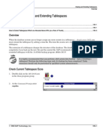 Chapter 109: Viewing and Extending Tablespaces Viewing and Extending Tablespaces