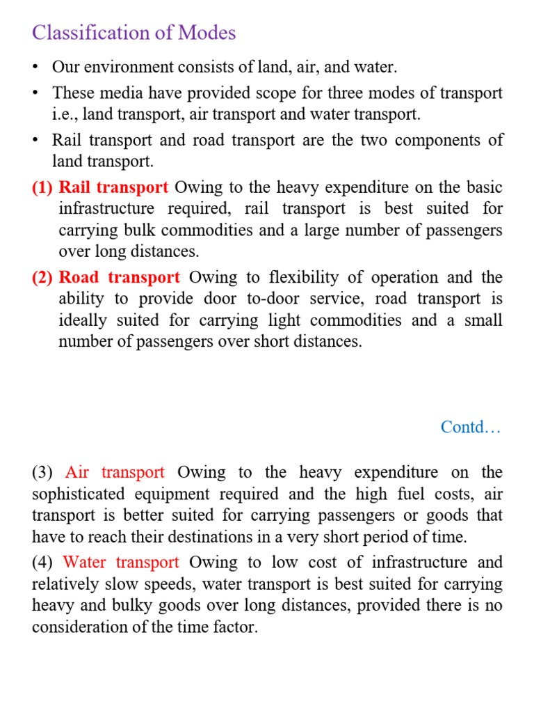 Modes of Transport and Railway Systems | PDF | Track Gauge | Rail Transport