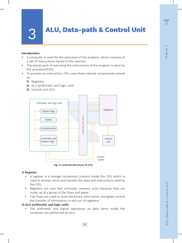 ALU, Data-Path & Control Unit | PDF | Central Processing Unit | Input ...