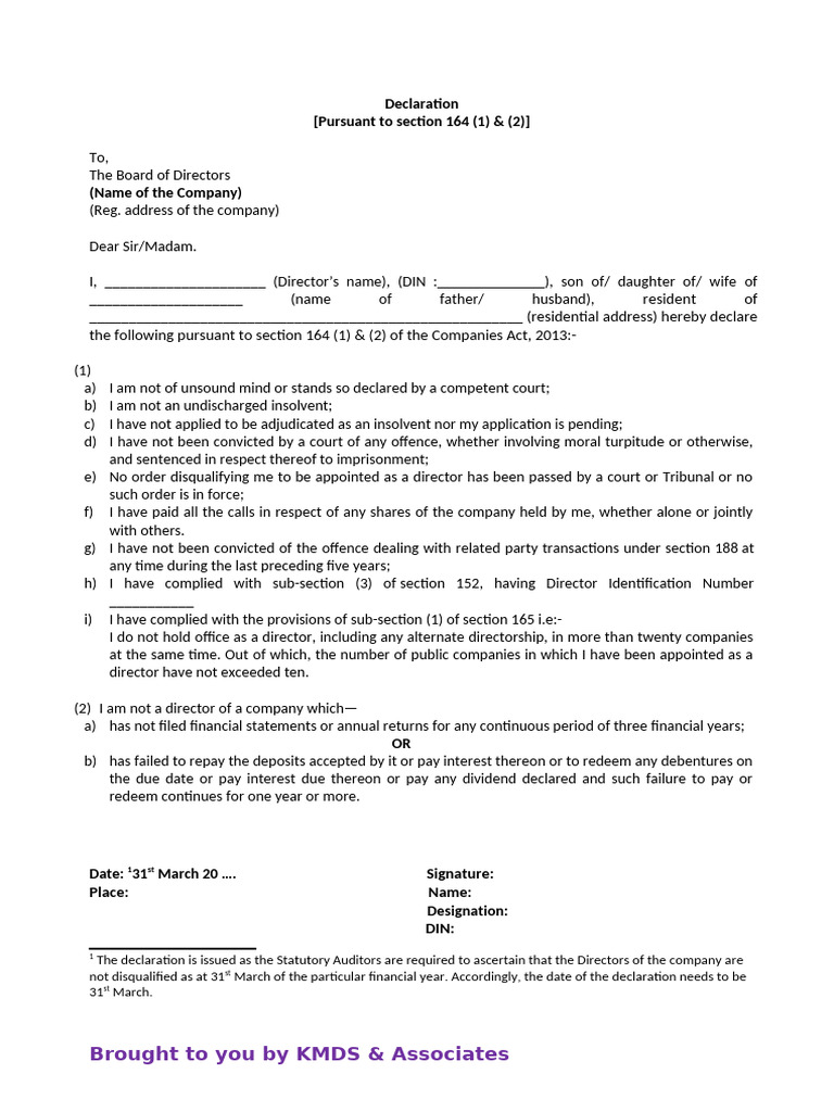 Director's Declaration of Eligibility | PDF | Justice | Crime & Violence
