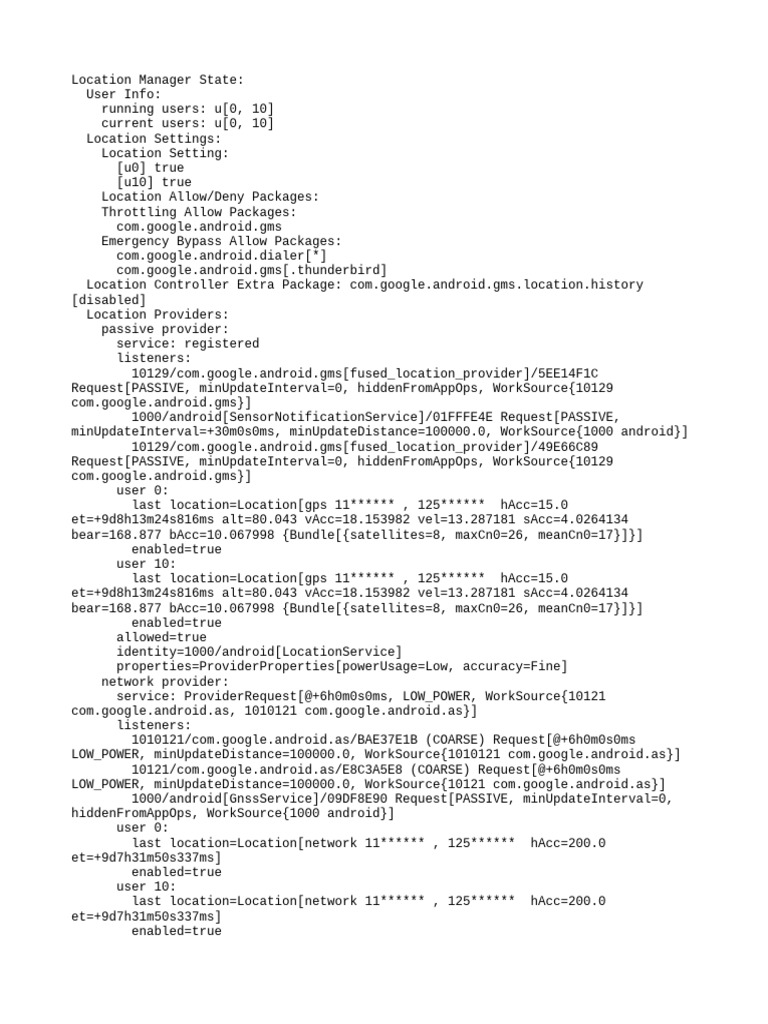 Android Location Manager Overview | PDF | Geographical Technology ...