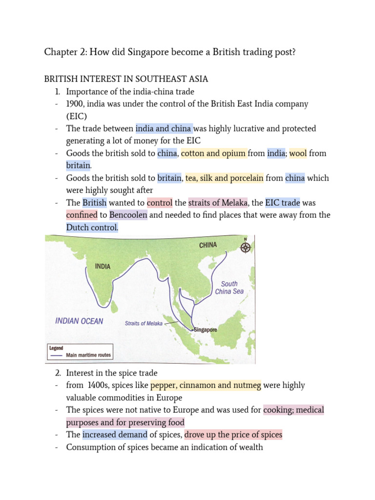 British Trading Post in Singapore | PDF
