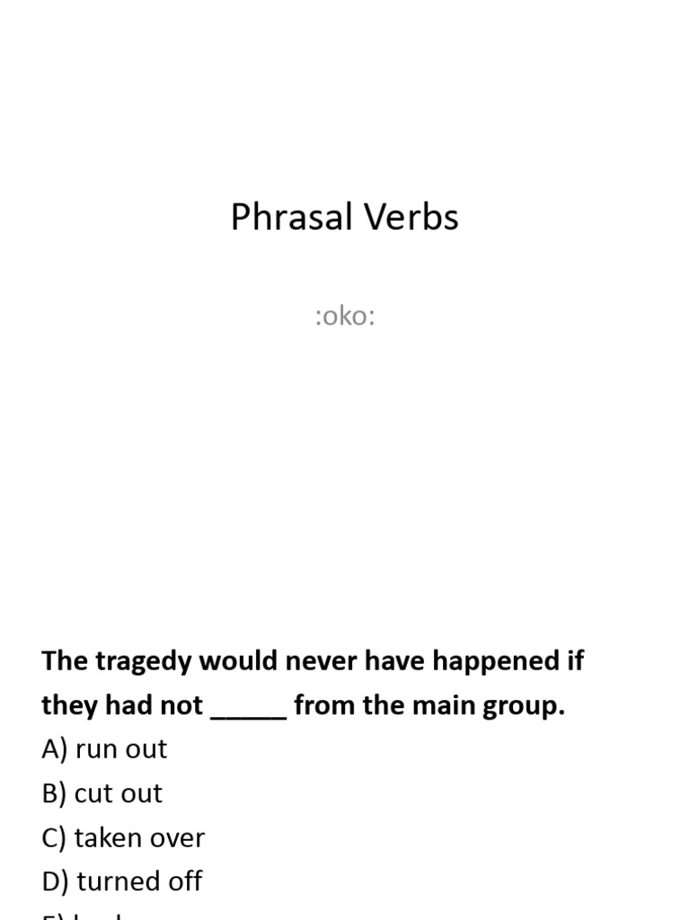 Understanding Phrasal Verbs in Context | PDF