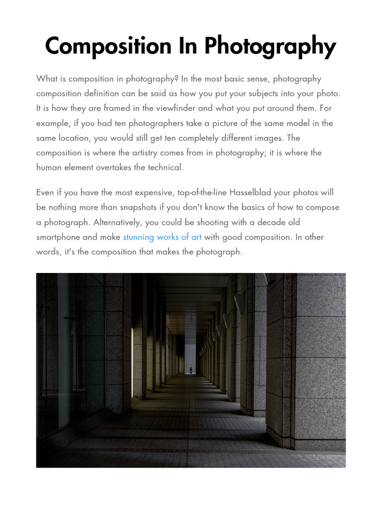 Essential Photography Composition Techniques | PDF | Composition ...