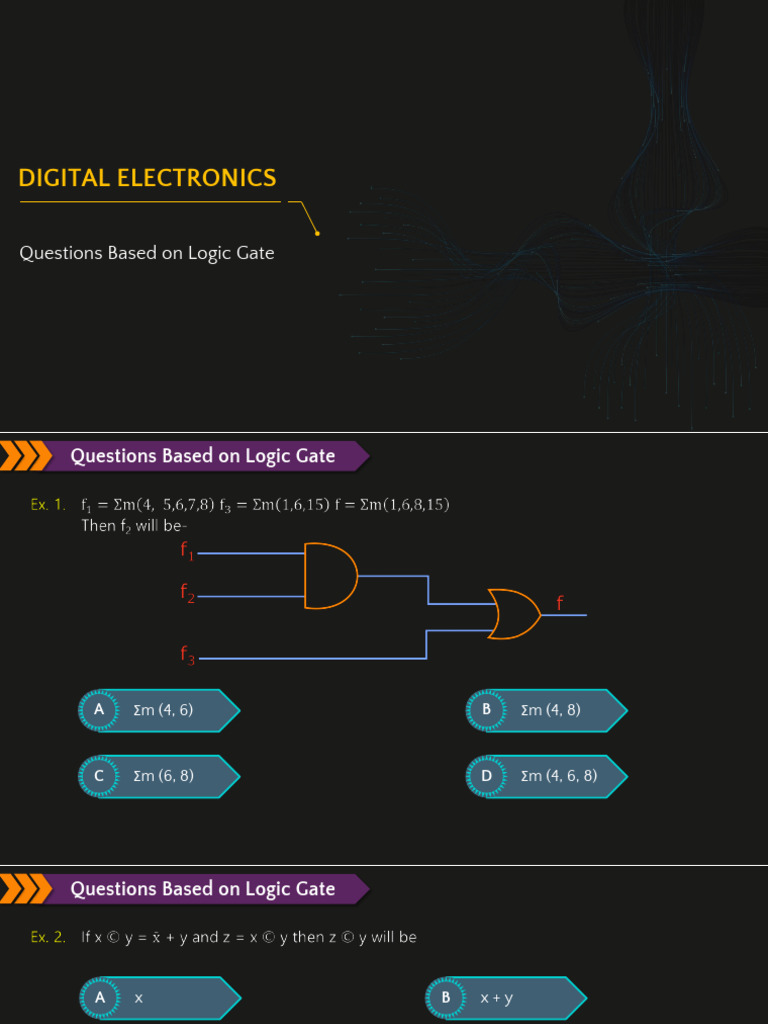 Class 7 Questions Based On Logic Gate | PDF | Logic Gate | Electrical ...