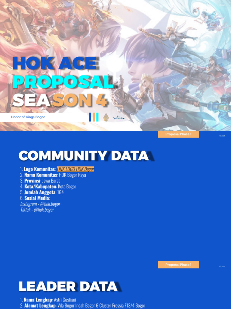 Proposal Komunitas HOK Bogor Raya | PDF