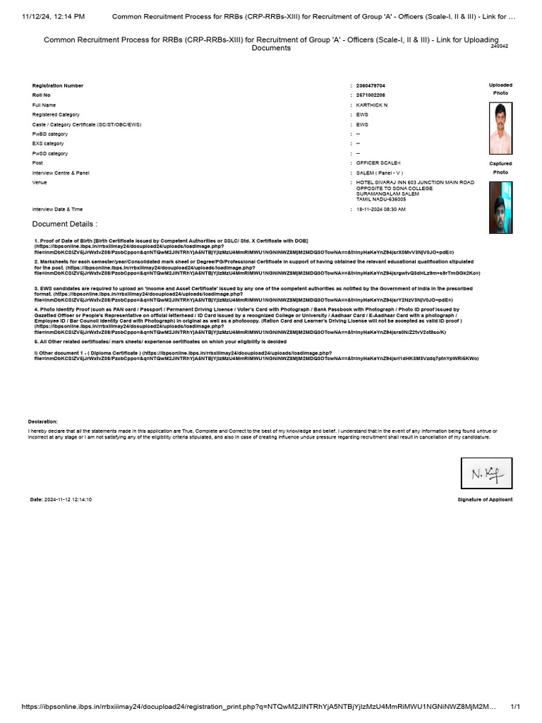 RRB Document Upload Guidelines | PDF | Identity Document | Government ...