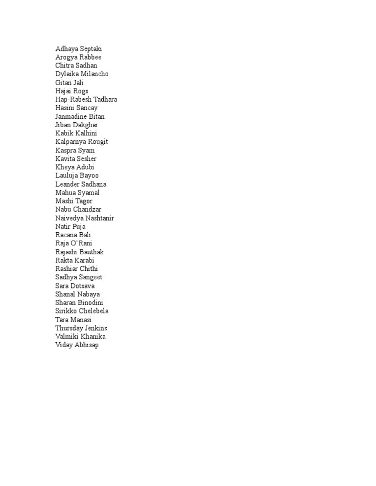 Rpg Names List scribd