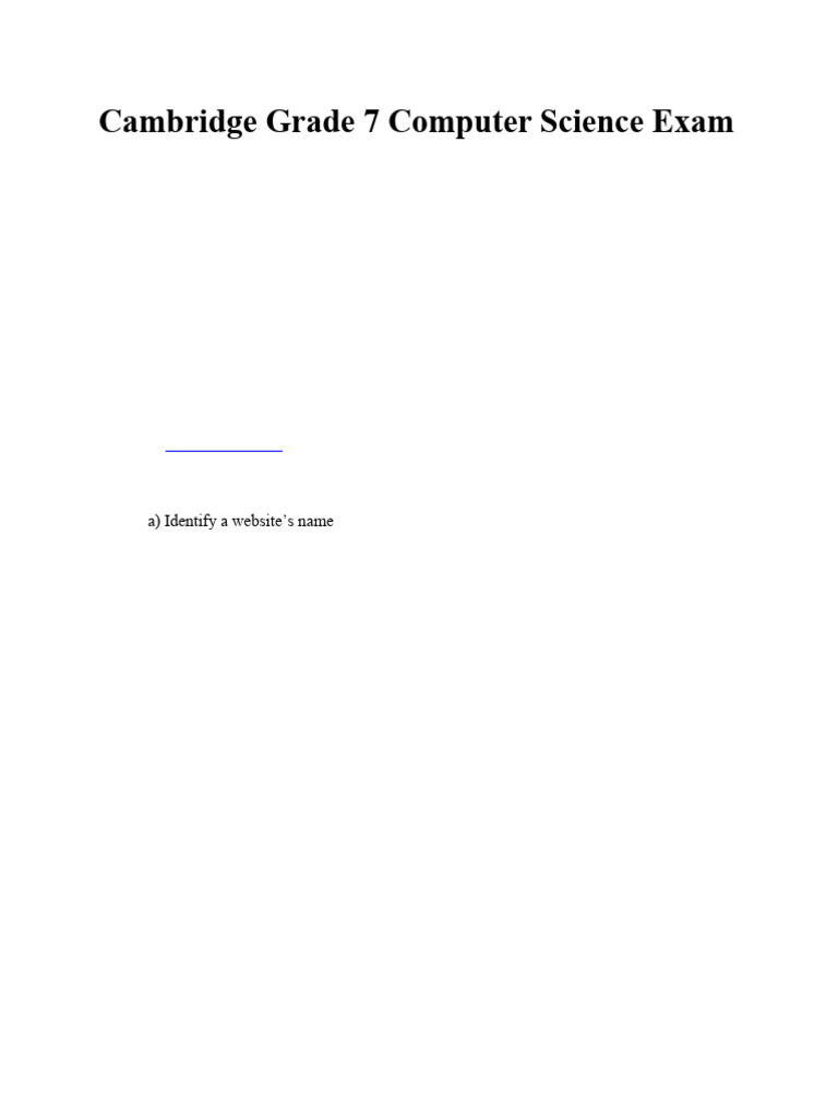 Grade 7 Computer Science Exam Guide | PDF | Wi Fi | Bluetooth
