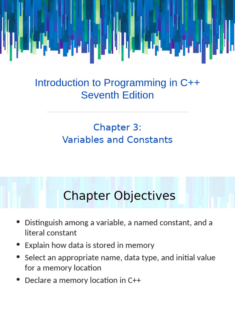 C++ Variables and Constants Explained | PDF | Data Type | Boolean Data Type