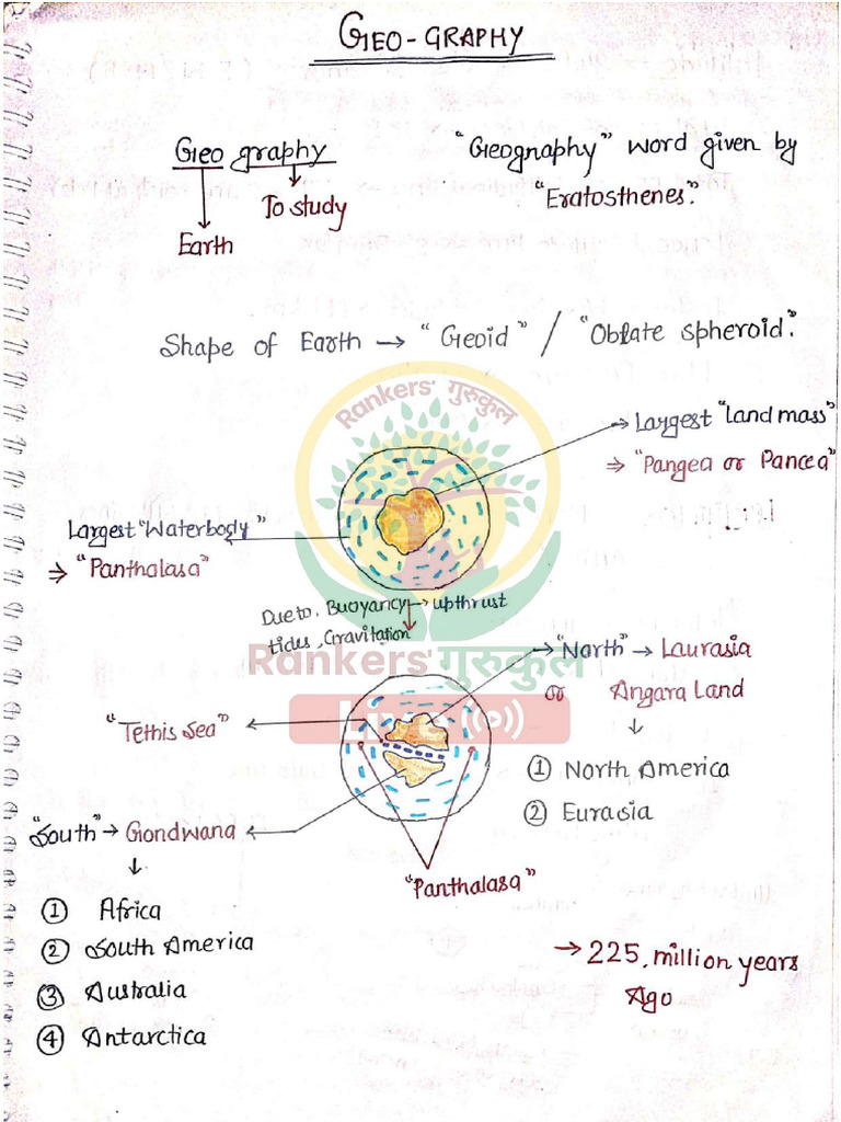 Geography Notes (RJ Vikramjeet) | PDF