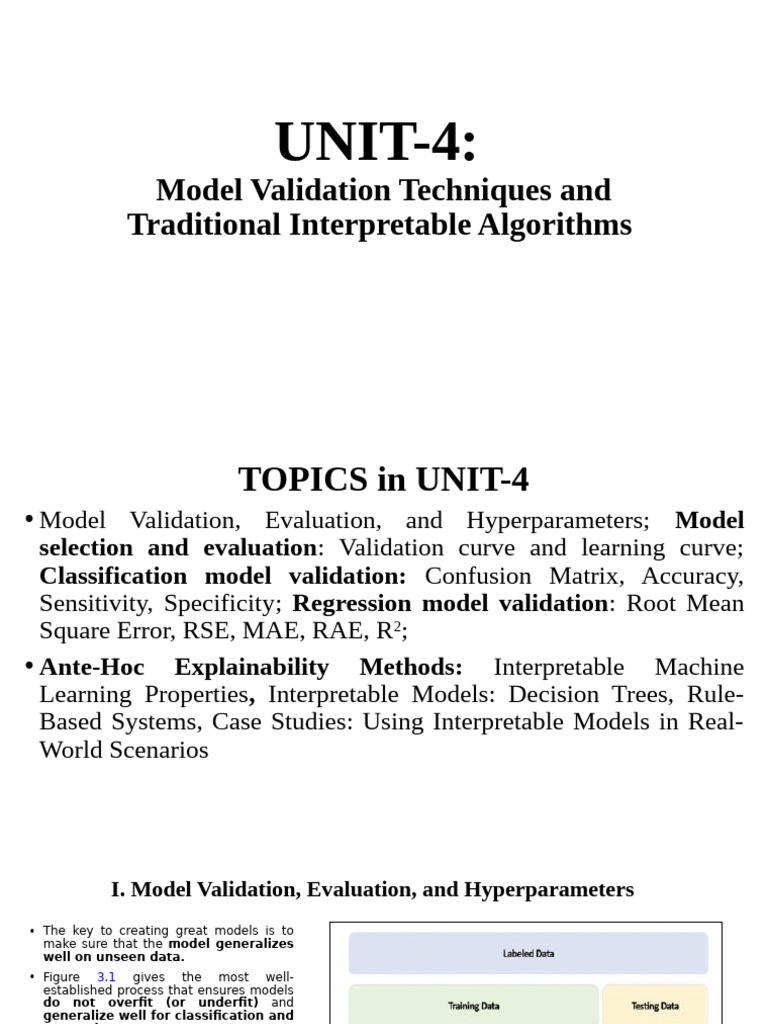 Model Validation and Interpretability Techniques | PDF | Receiver ...